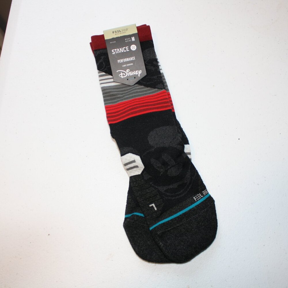 Stance DISNEY CLASSIC MICKEY CREW Performance Men's Socks Size Medium 6-8.5 NWT